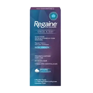 regaine for women once a day scalp foam