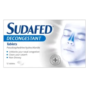 sudafed decongestant tablets